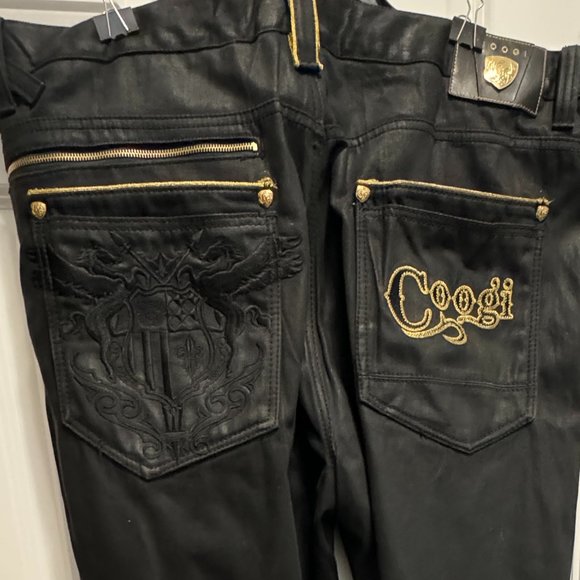 Coogi black  denim jeans W44 L35 - Picture 2 of 16